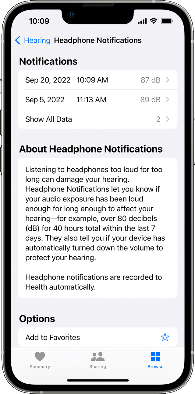 Headphone notifications on your iPhone, iPod touch, or Apple Watch - Apple  Support