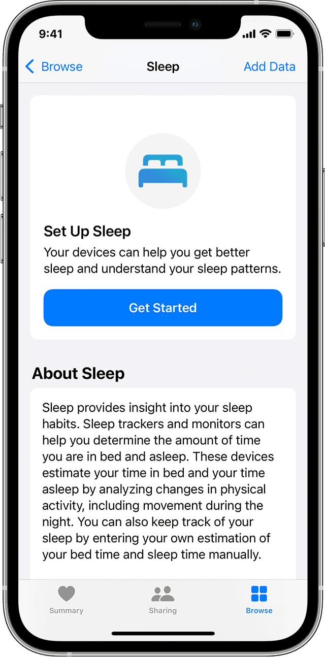 Track Your Sleep On Apple Watch And Use Sleep On Iphone Apple Support