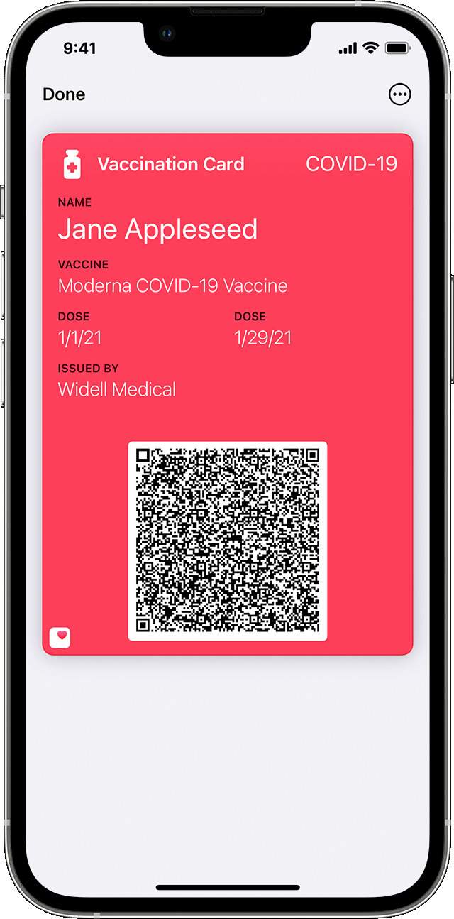 Add Verifiable Covid 19 Vaccination Information To Apple Wallet And Health Apple Support Ca