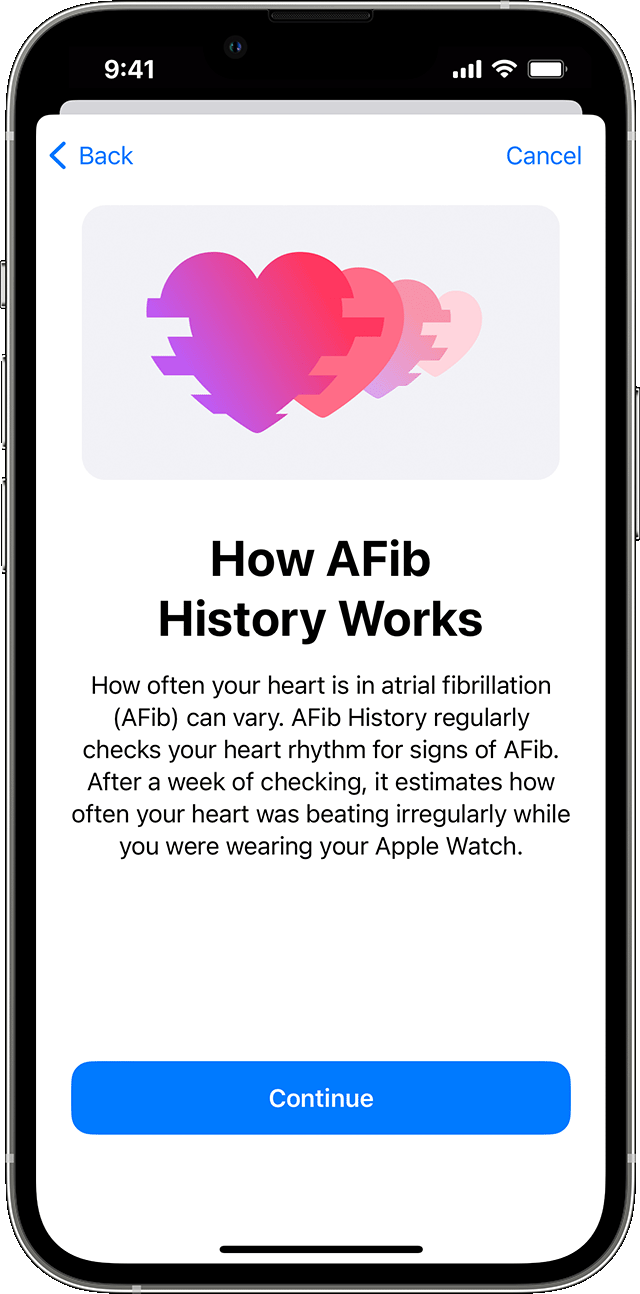 Track your AFib History with Apple Watch - Apple Support