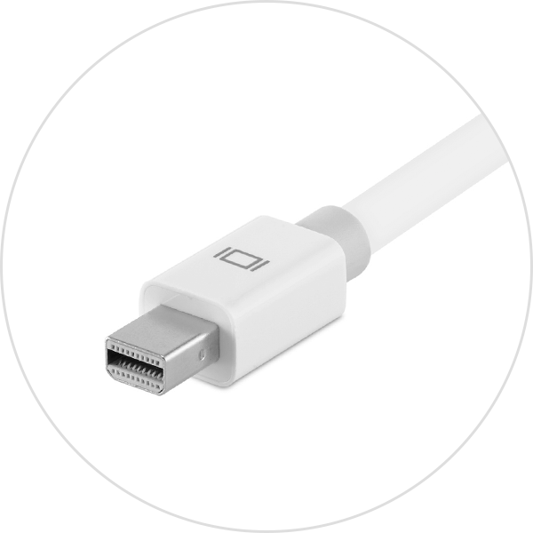 Adapters for the Thunderbolt 4, Thunderbolt 3, or USB-C port on 