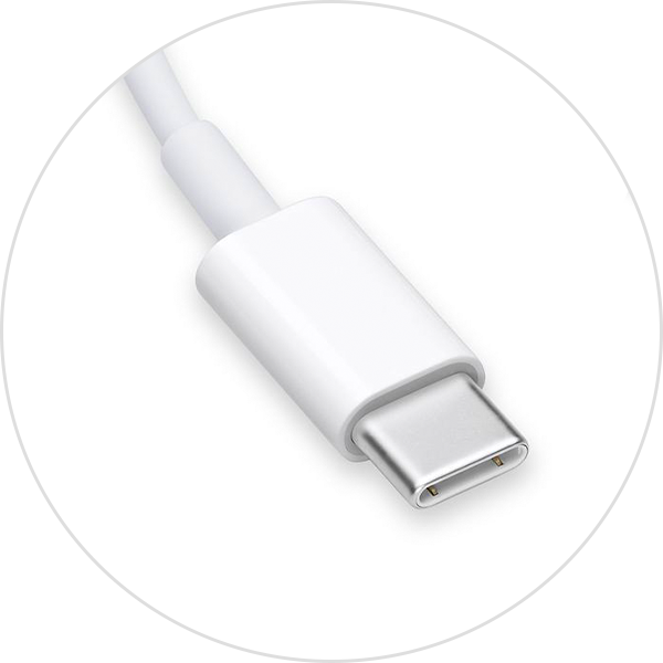 Mac の Thunderbolt 4／Thunderbolt 3／USB-C ポート用のアダプタ 