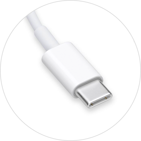 Mac の Thunderbolt 4／Thunderbolt 3／USB-C ポート用のアダプタ