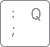 ギリシャ語ギーボードの「Q」キー