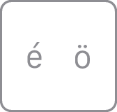 スイス語キーボードの「é」キー