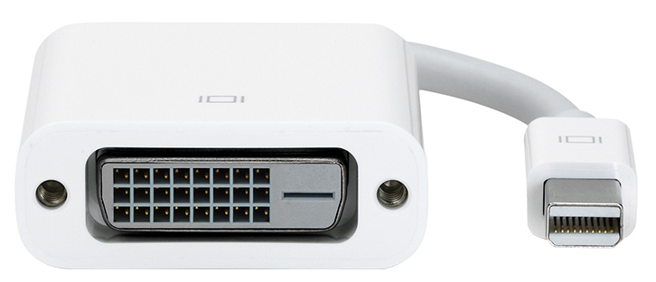 Mini DisplayPort Dual-Link DVI アダプタ