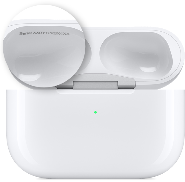 Find airpods with serial number