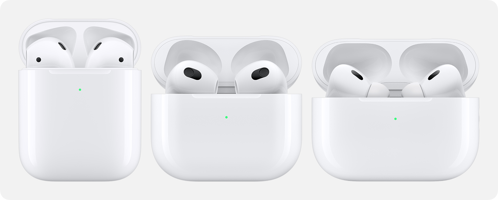 AirPods and charging cases
