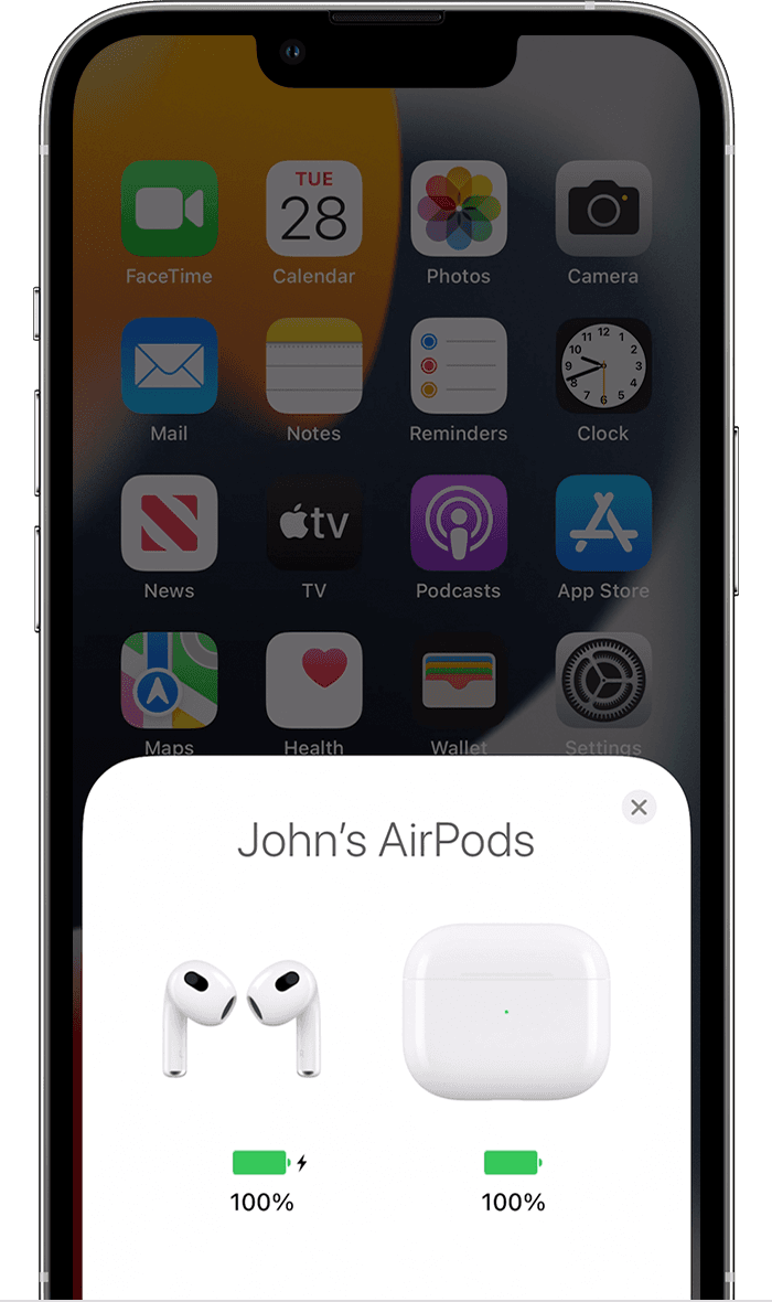How AirPods Battery on 10/11 |