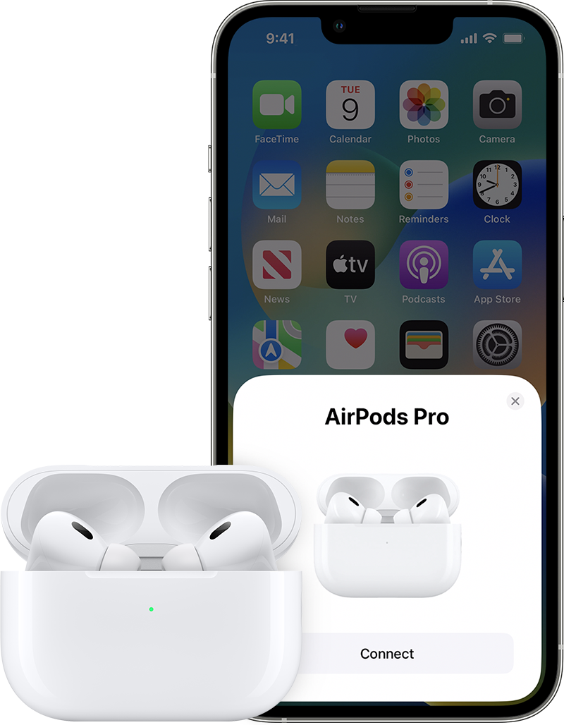 Nastavitev telefona iPhone in slušalk AirPods