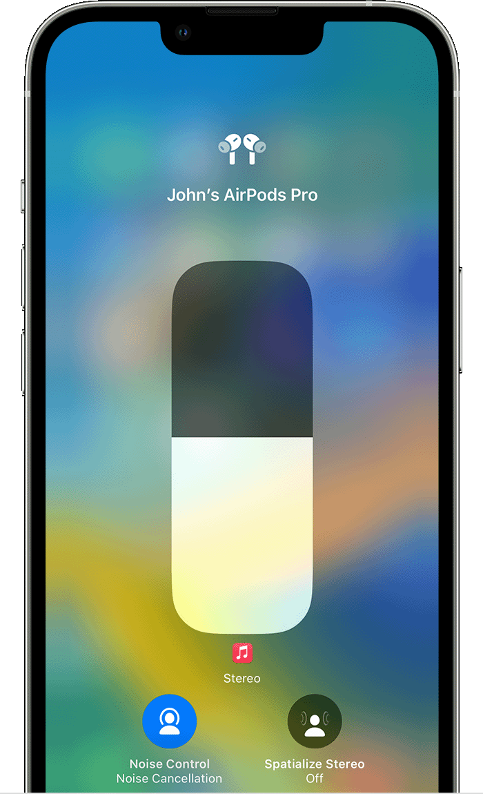 apple airpods pro turn on noise cancelling