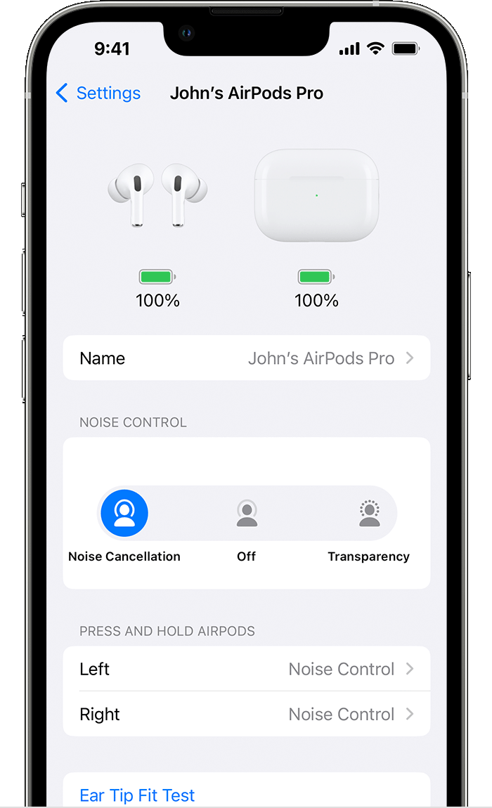 AirPods Pro and AirPods Max Active Noise Cancellation and Transparency mode - Support