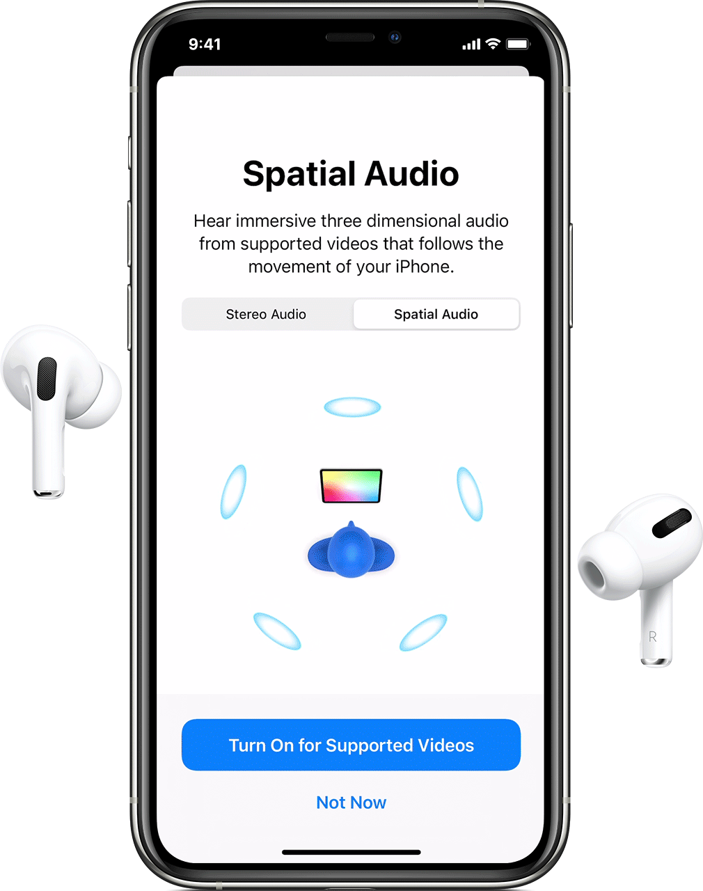 How to turn Spatial audio on iOS