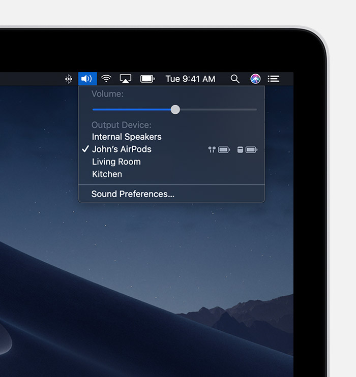 apple airpods volume control mac