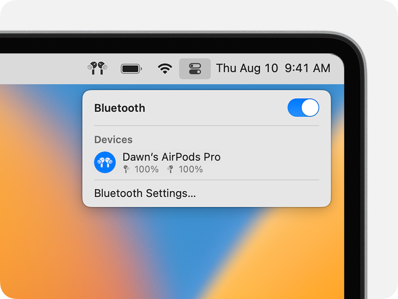 Configurar los AirPods con la Mac y otros dispositivos Bluetooth - Soporte  técnico de Apple (MX)