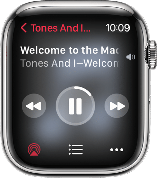 Icône AirPlay sur l’Apple Watch