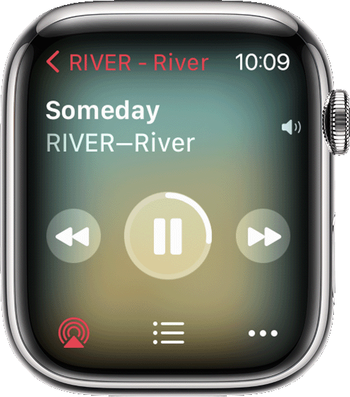Icono de AirPlay en el Apple Watch