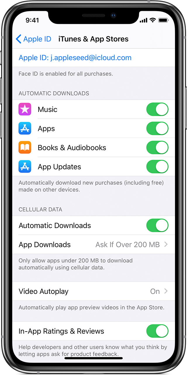 Update apps or use automatic downloads Apple Support