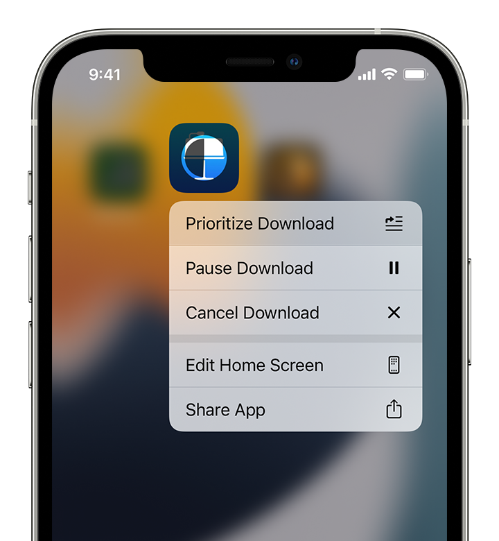 ios15 iphone 12 pro app home screen prioritize download