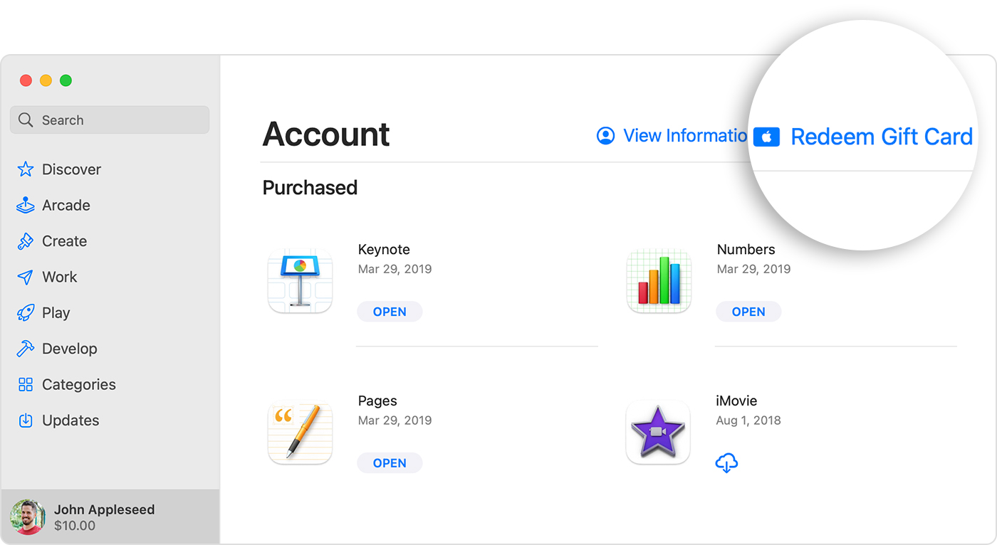 Redeem Your App Store Itunes Gift Card Apple Support Ca