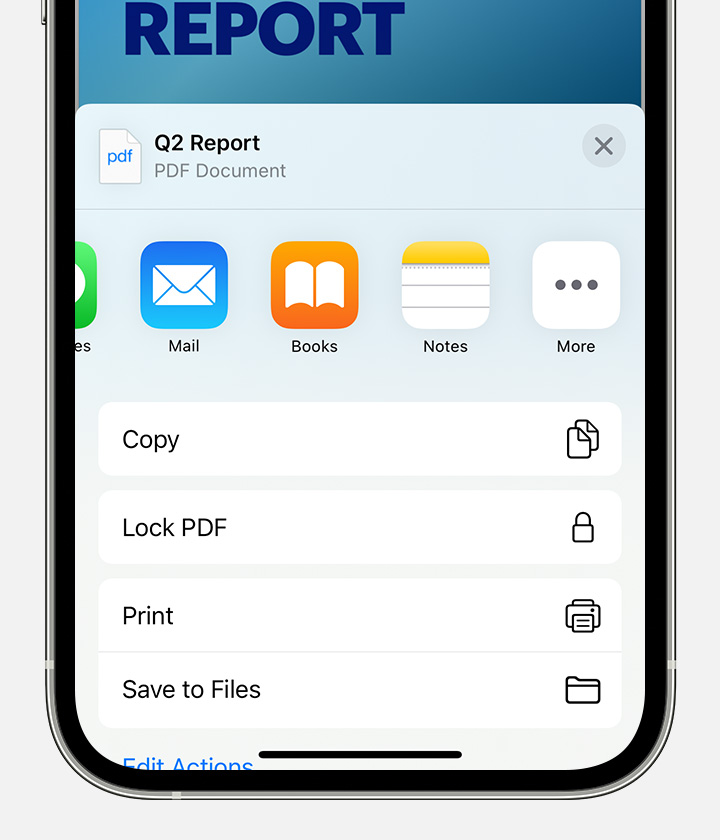 Save and edit PDFs to the Books app on your iPhone or iPad - Apple Support