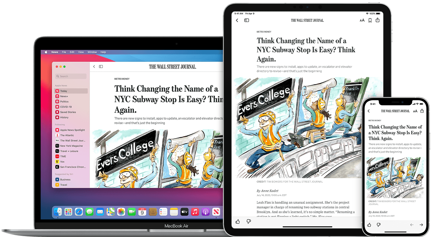 Read The Latest Headlines In The Apple News App Apple Support