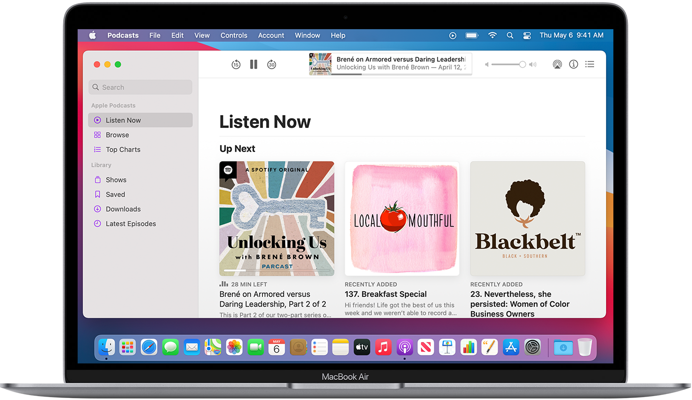 Use Apple Podcasts On Your Mac Apple Support