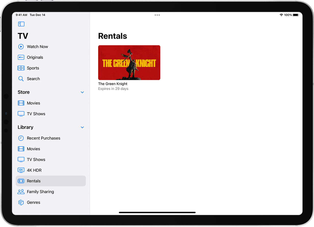 Rent movies from the Apple TV app - Apple Support