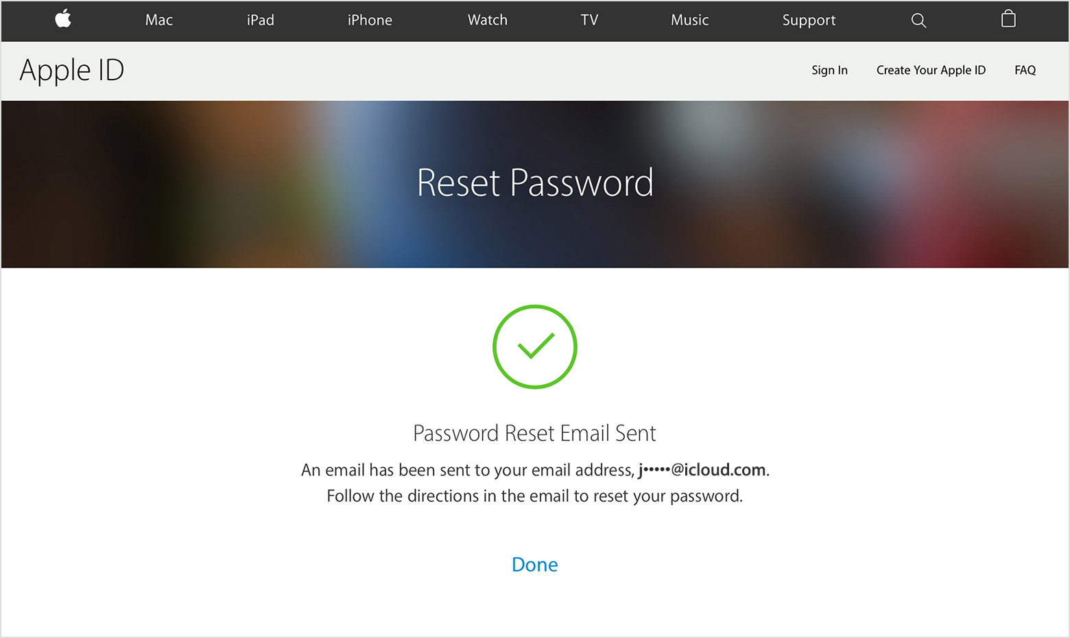 apple mail update password