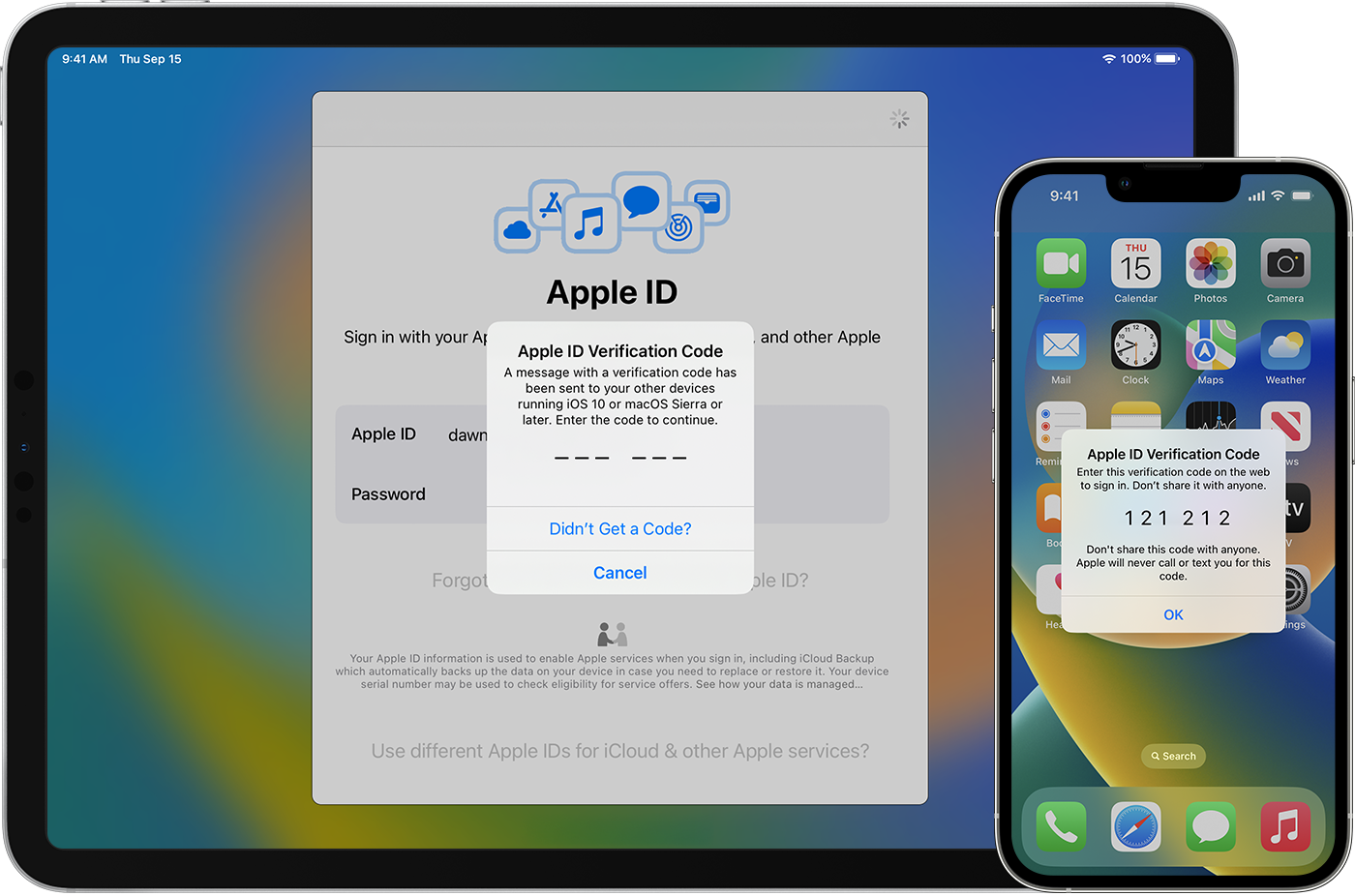 How do I get two-factor authentication without an iPhone?