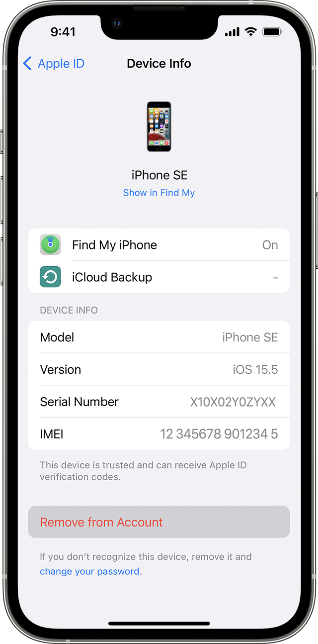 find icloud account with serial number