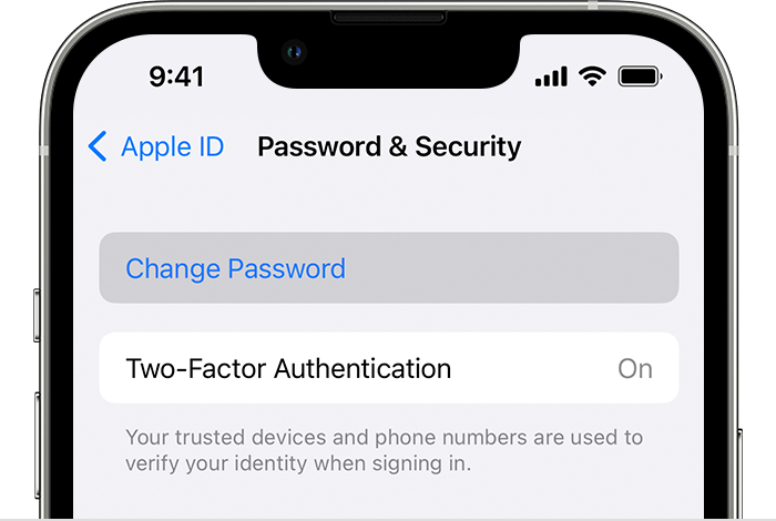 How do I change my Apple ID password?