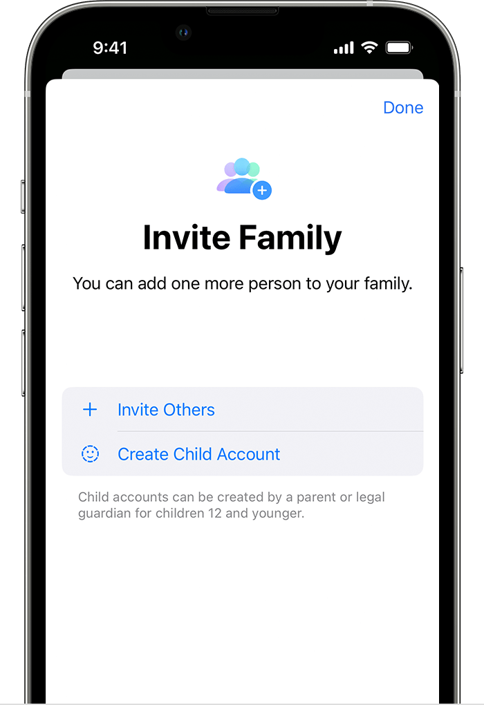Create An Apple Id For Your Child - Apple Support