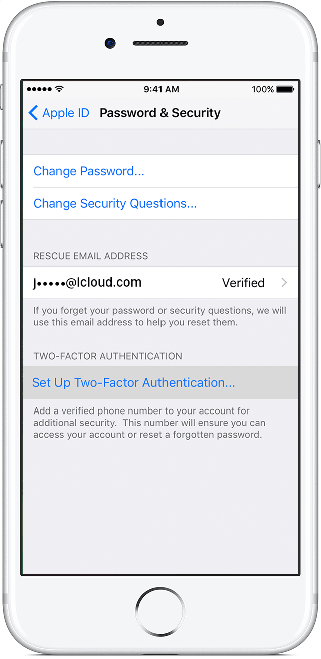 Switch from two-step verification to two-factor authentication - Apple ...