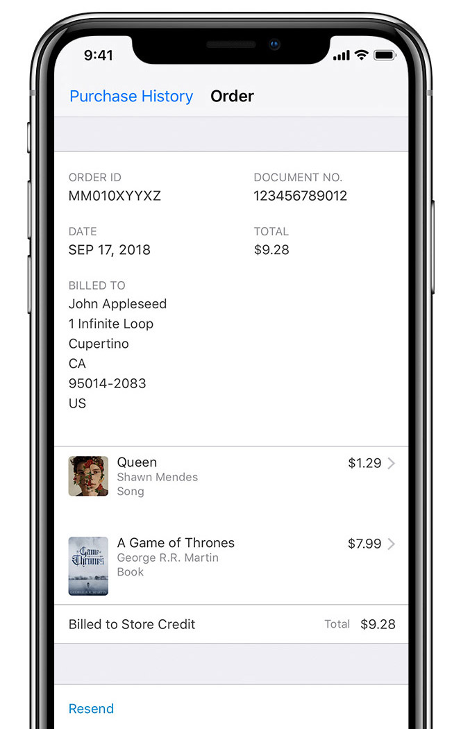 create invoice iphone