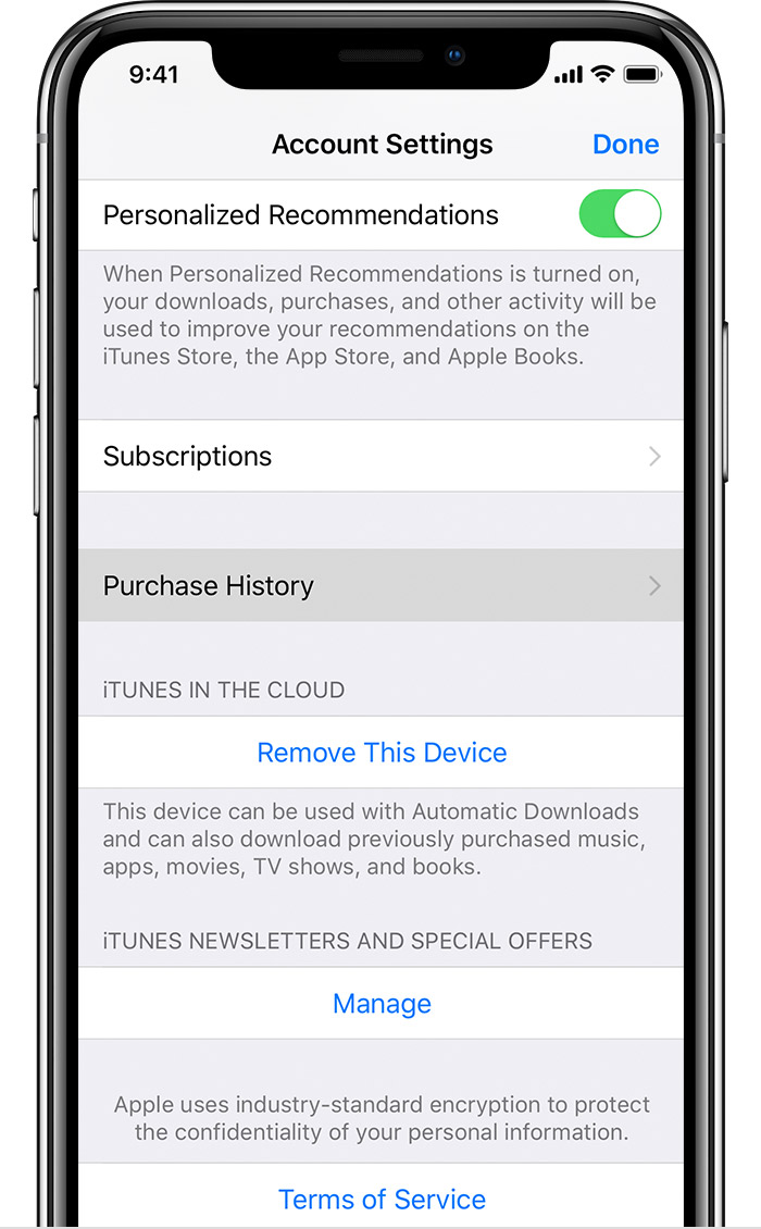 See your purchase history in the App Store or iTunes Store ...