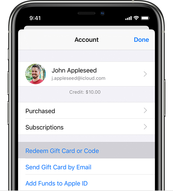 Redeem Your App Store Itunes Gift Card Apple Support