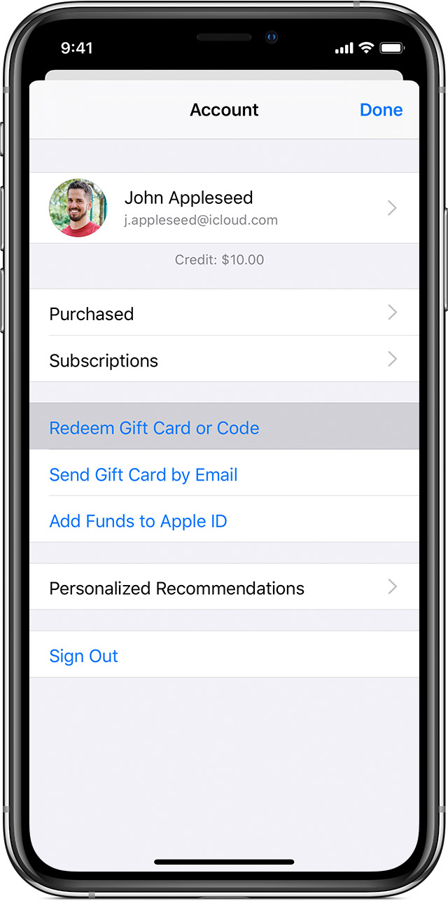 Redeem App Store Itunes Gift Cards And Content Codes Apple Support