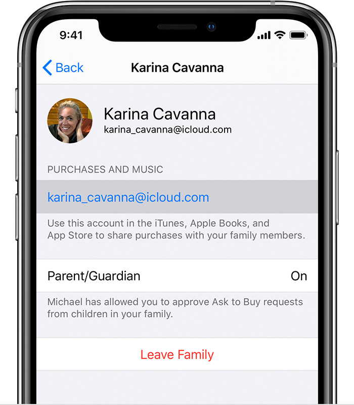 Use A Different Apple Id To Share Purchases With Family Sharing Apple Support