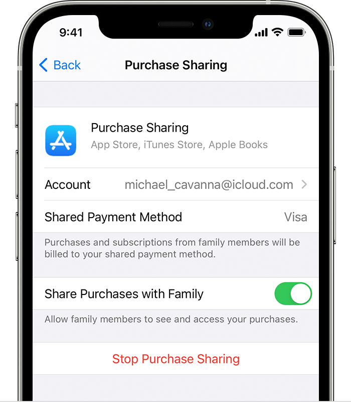 How to share purchases with your family - Apple Support