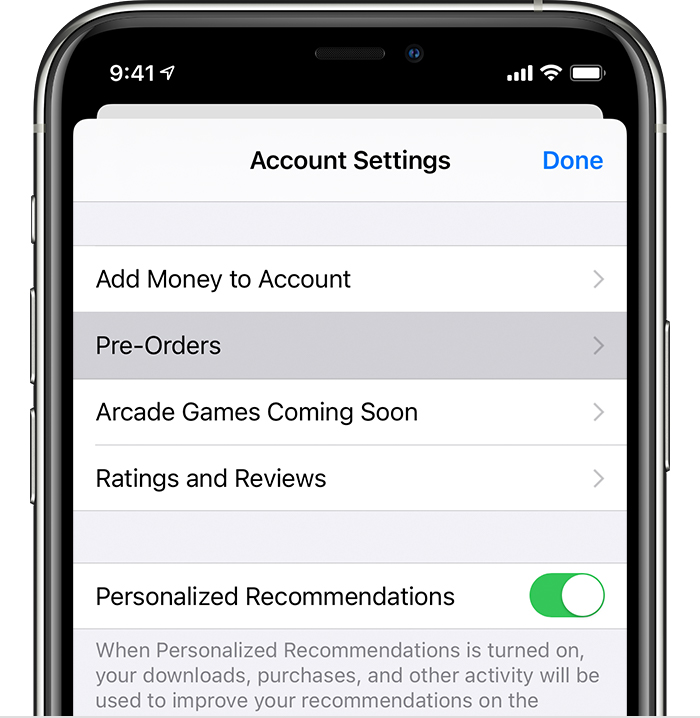 See or cancel pre-orders for apps, movies, music, or books - Apple Support