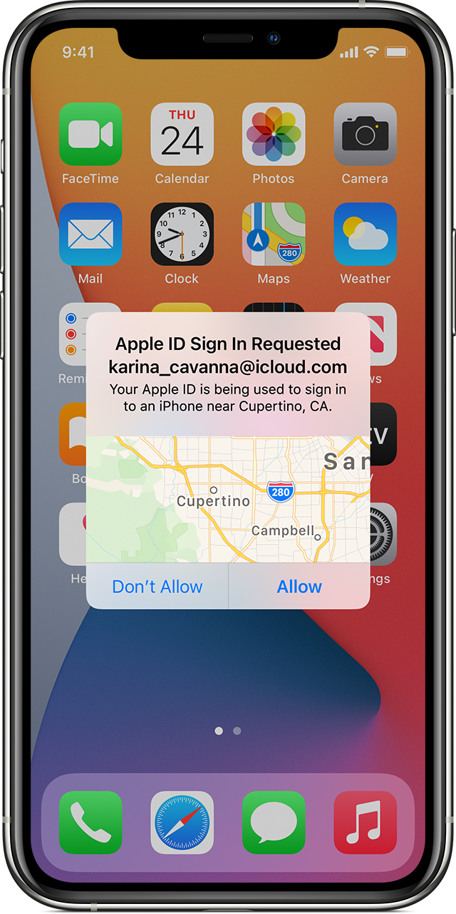 find apple id with false info