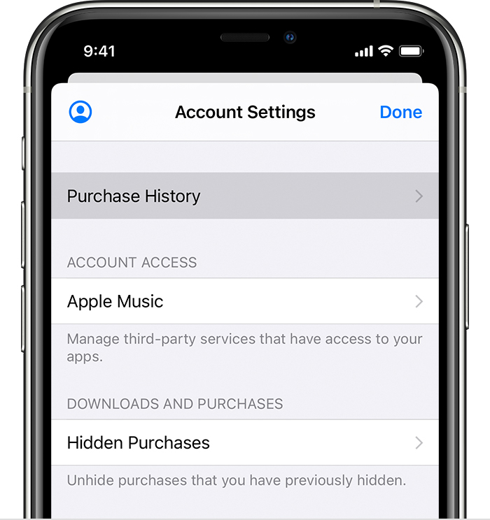 how to clear purchase history on iphone