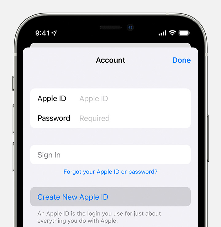 How To Create A New Apple Id Apple Support