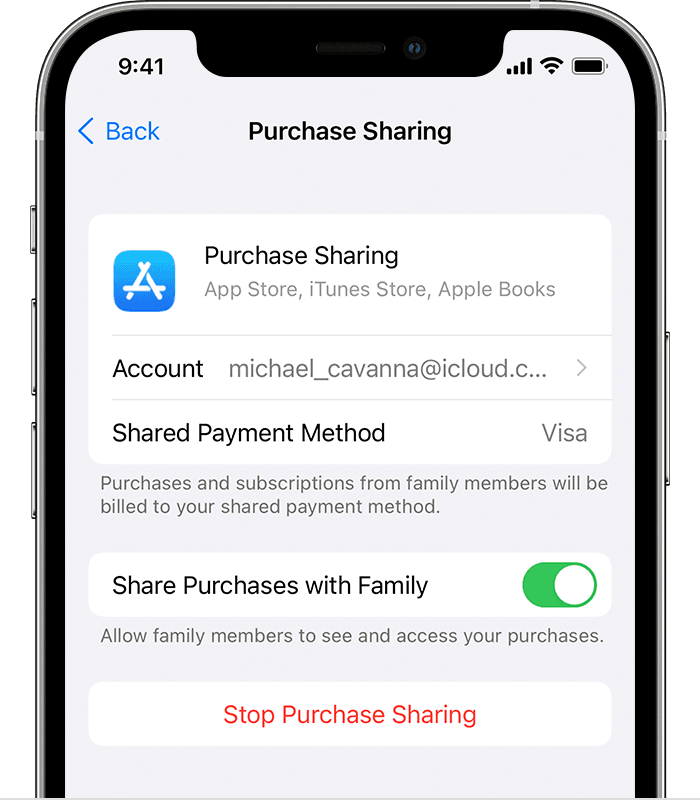 How to share purchases with your family – Apple Support (UK)