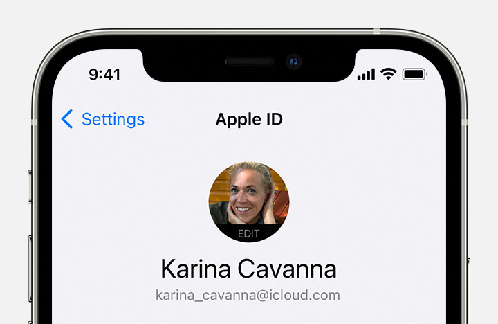 In your iOS settings, your Apple ID email address is below your name.