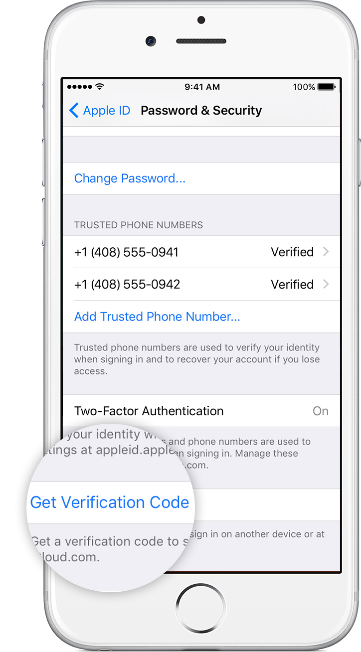 Get a verification code and sign in with two-factor authentication