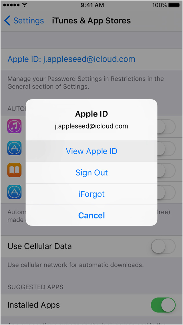 forgot apple id password