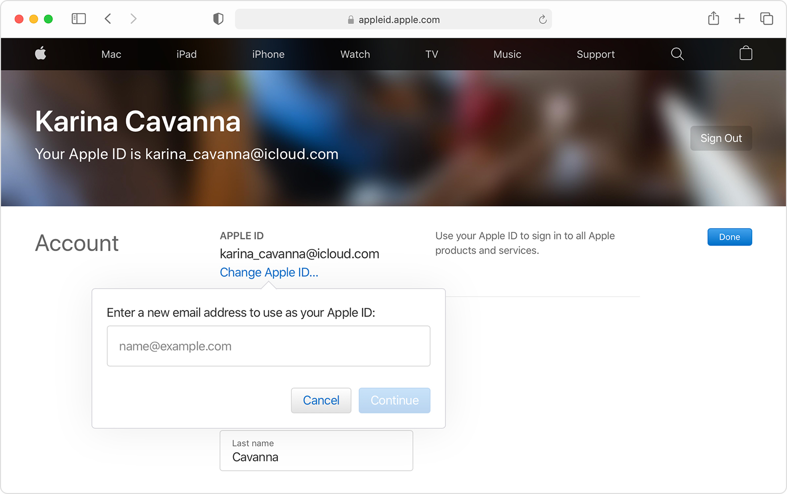 Change your Apple ID - Apple Support