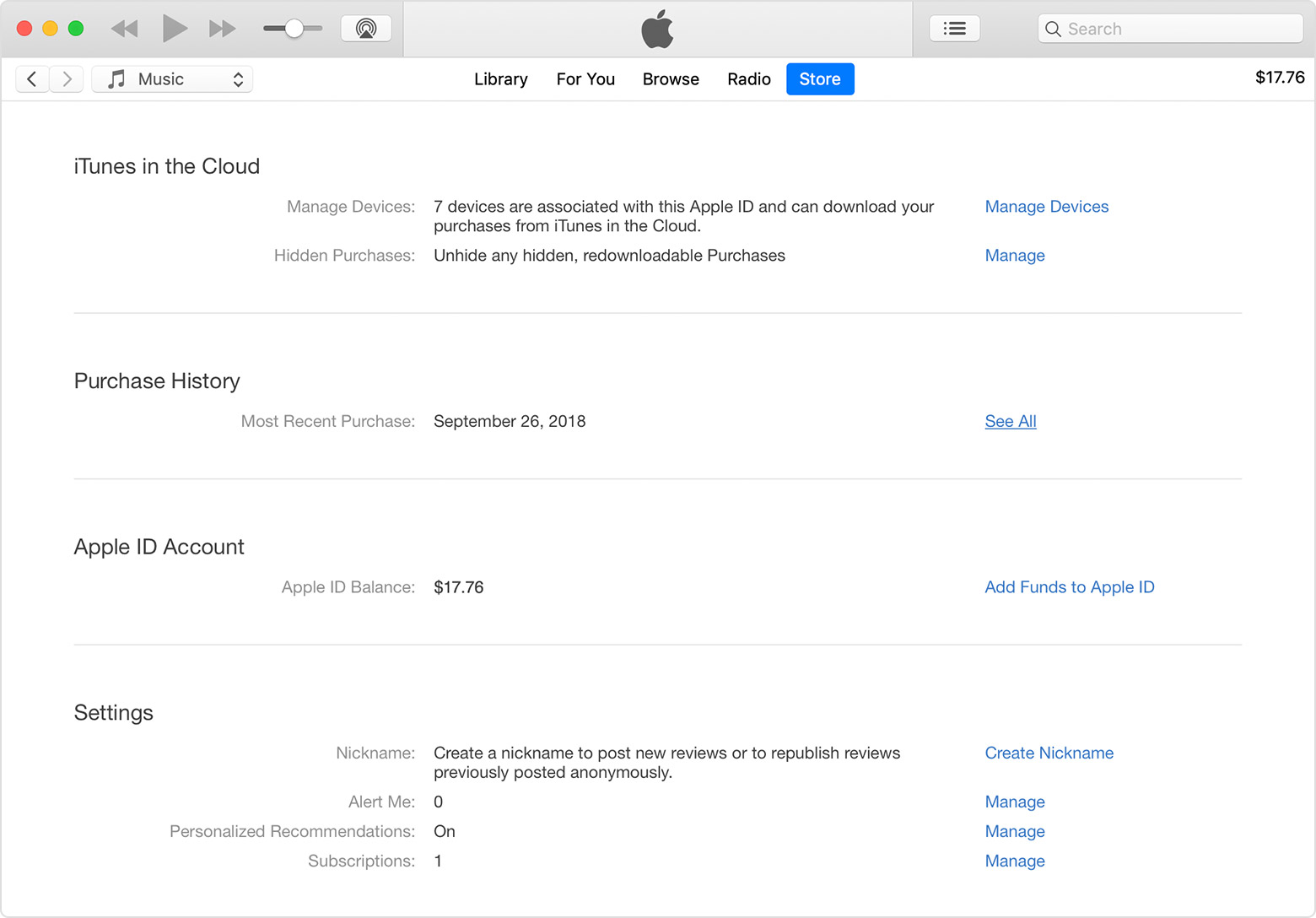 view itunes purchase history on my iphone